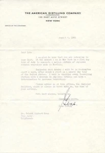 GENE TUNNEY - TYPED LETTER SIGNED 08/04/1941 - Picture 1 of 1