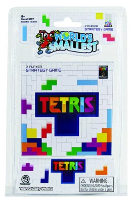 TETRIS más pequeño del mundo cabeza a cabeza 2 jugadores juego de estrategia juguete miniatura Foto 1 de 4