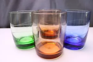 Lenox Crystal Toskana Jahreszeiten doppelt altmodisch 4er Set verschiedene Farben 4"" - Bild 1 von 3