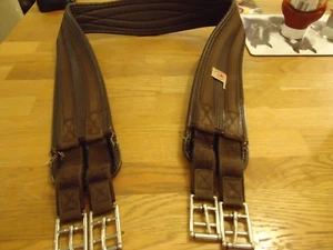 Aerborn black padded girth with elastic ends 54" (135 cm) - Picture 1 of 5
