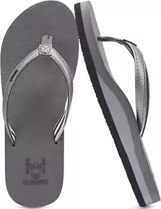 Kuailu Womens Arch Support Flip Flops Comfortable Yoga Mat Slip on Summer Beach - Picture 1 of 12
