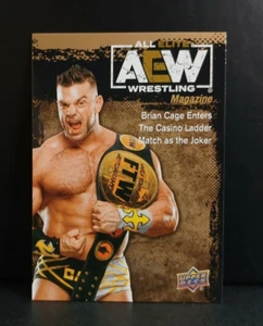 2021 Upper Deck AEW All Elite Wrestling Magazine Gold Brian Cage #82 - Picture 1 of 2