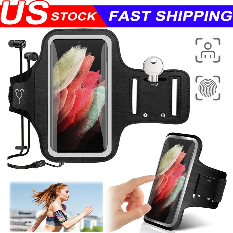 Waterproof Armband Case Sports Running Exercise Arm Band Phone Holder KeyBag Lot - Image 1 of 4