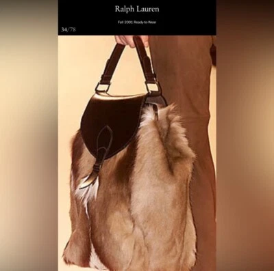 Artículo de Coleccionista Ralph Lauren 2001 Pasarela Springbok Pasarela Bolso Foto 1 de 4