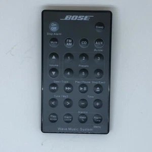 Genuine Bose Wave Music System Black Remote Control for AWRCC1 AWRCC2 Radio/CD - Picture 1 of 3