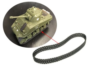 3 Pairs Henglong US M4A3 Sherman 1/30 RC Battle Tank Plastic Crawler Belt Tracks - Picture 1 of 5