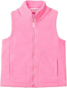 Mud Kingdom Kids Girls Pink Polar Fleece Zipper Vest Jacket Sleeveless SZ 10 NEW - Picture 1 of 5