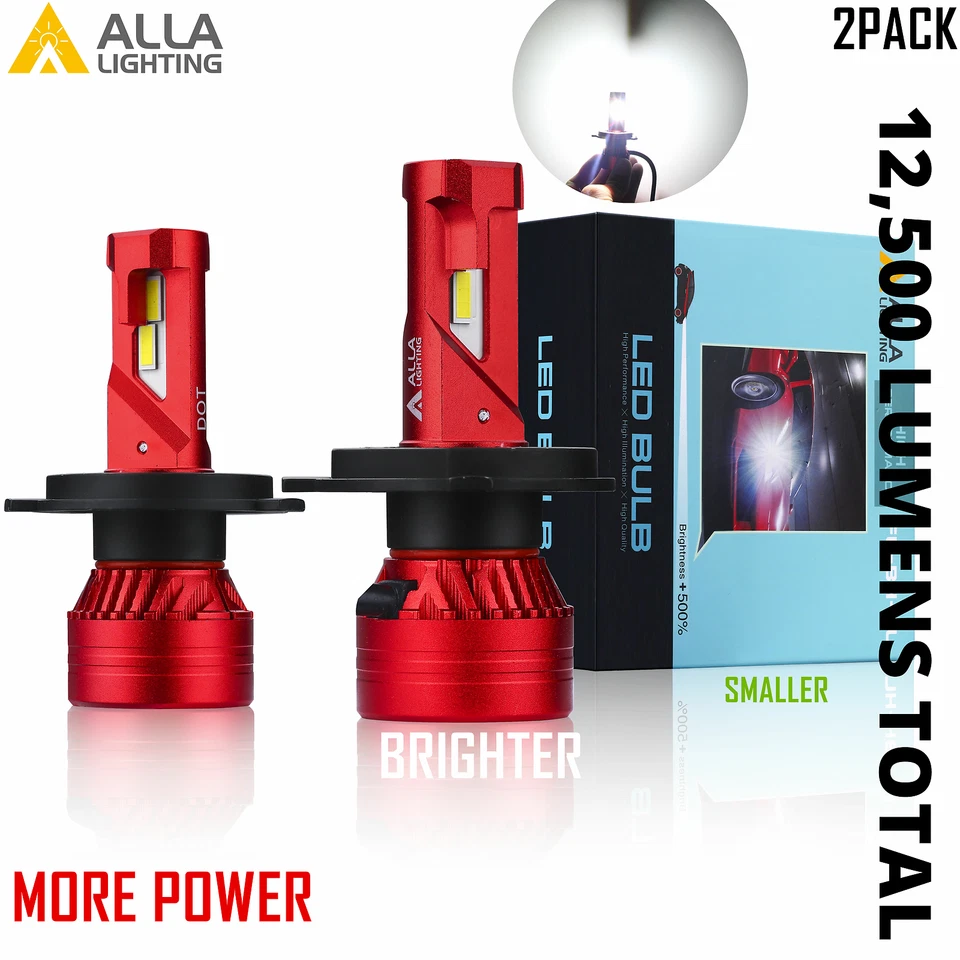 Bombilla de faro Allá Lighting LED FL-BH-HL 9003 H4, más blanca brillante, más nueva, niebla Foto 1 de 4