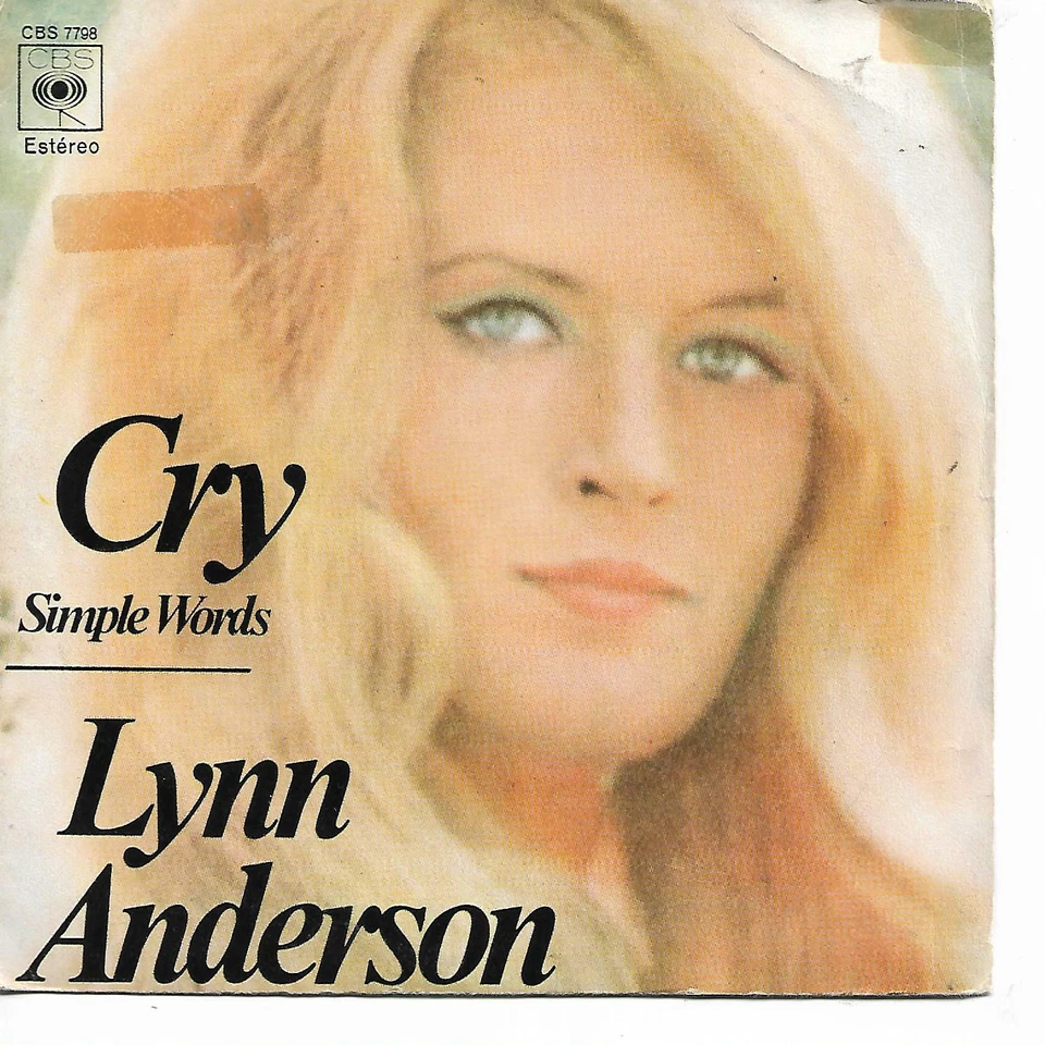 LYNN ANDERSON 7"PS Spain 1972 Cry  - Image 1 of 1