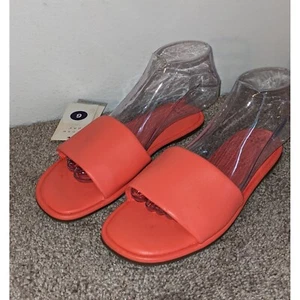 A New Day Slide Sandals Open Toe Casual Slip On Coral Size 6 NEW - Picture 1 of 6