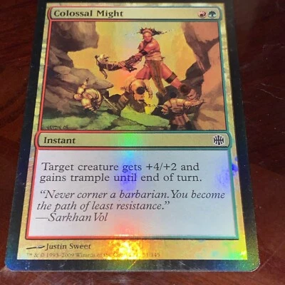 Colossal Might FOIL Alara Reborn NM Red Green Common MAGIC MTG CARD TCG - Image 1 of 3
