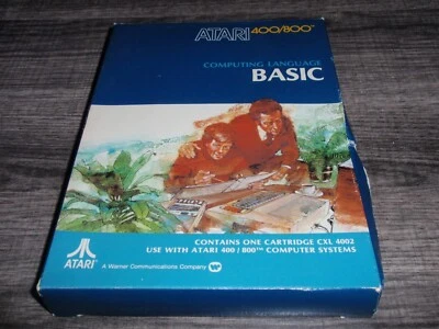 Cartucho de linguagem de computação in a box Atari CXL4002 BASIC para Atari 400/800 1979 - Imagem 1 de 4