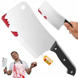 Kostüm Accessoire Halloween Hackbeil Messer Gruselig Halloweenkostüm Erschrecken - Bild 1 von 3