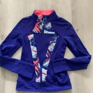 Girls Ivivva Perfect Your Practice purple jacket zip up stretching pockets sz 10 - Picture 1 of 11