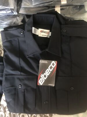 Camisas cortas Elbeco TexTrop2 Slv delanteras con cremallera, para hombre nuevas Z3314N azul marino oscuro Foto 1 de 4