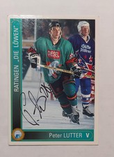 1994-95 German DEL #362 In Person Auto Peter Lutter Ratingen