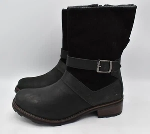 Kamik Womens Size 7 Isabella Black Suede Leather Waterproof Lined Snow Boots - Imagen 1 de 12