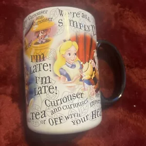 Tazza da tè in ceramica Disney Parks Alice nel Paese delle Meraviglie ""I'm Late - Foto 1 di 3