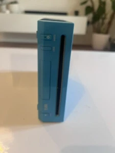 Blue Nintendo Wii Console With Official Remote, Nunchuck, Motion Sensor & Cables - Picture 1 of 14