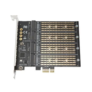 PCIE 1X auf 4 Port M.2 SATA SSD Erweiterungskarte für Chia Mining Adapter - Bild 1 von 5