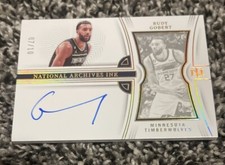 2022-23 Panini National Treasures Rudy Gobert Archives Ink Auto  GOLD 7/10