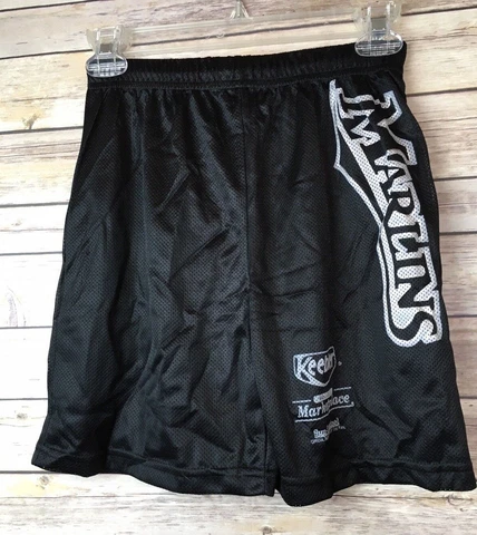 Florida Marlins MLB Kids Youth Size 18/20 Black Drawstring Shorts Promo NOS Cover
