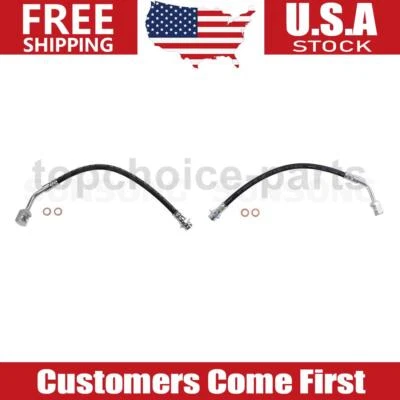 2x Linha de freio dianteira esquerda e direita mangueira de freio para 2005-2009 Chevrolet Uplander - Imagem 1 de 4