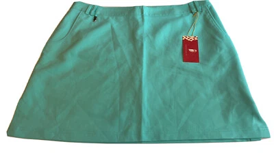 Sport Haley Womens Golf Skort Button Silky Lined Side Zip Soft Size 14 - Изображение 1 из 4