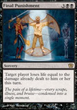 4x Final Punishment ~ Lightly Played 9th Edition Ninth MTG Magic x4 4 UltimateMT