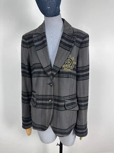 Ladies Bogner Jeans Classic Blazer Jacket Gray Size US29 - Picture 1 of 13