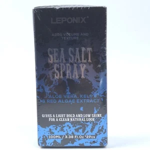 Leponix Sea Salt Spray, Aloe Vera, Kelp, Red Algae Add Volume & Texture 2x 100ml - Picture 1 of 4