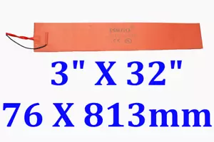 Coperta riscaldante 3" X 32" 76 X 813mm 480W con controllo JSRGO piegatura chitarra - Foto 1 di 12