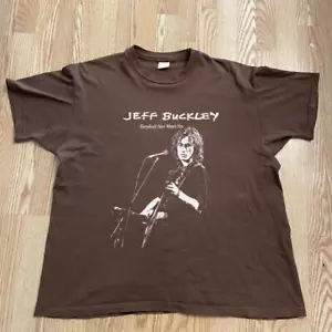 Jeff Buckley Everybody Here Wants You 90s Dark Chocolate T shirt vtg NH16307 - Picture 1 of 2