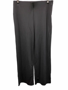 H by Halston Women's Petite Jersey Knit Wide Leg Pants Granite Grey Size 6P - Picture 1 of 2