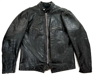 Chaqueta de cuero SCHOTT US Café Racer motociclista cuero de toro 50 M-L - Imagen 1 de 4