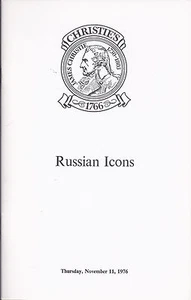 CHRISTIE’S London Russian Icons Auction Catalog 11 1976 - Picture 1 of 1
