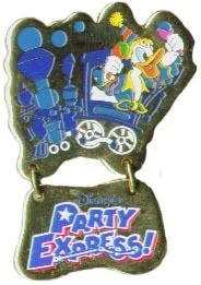 Disney Tokyo Disneyland Party Express Dangle Donald Duck Train Pin — 第 1/1 张图片