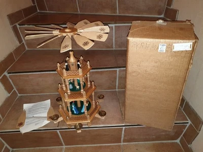 Erzgebirge Weihnachtspyramide Vero Friedensbrücke GmbH Börnichen DDR - Bild 1 von 4