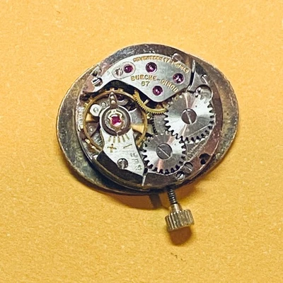 Movimiento Reloj Mujer BUECHE GIROD - 67 - 17 Joyas - Funciona Bien Foto 1 de 2