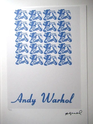 A. WARHOL SCHÖNE LITHOGRAPHIE OFF-SET-EDITION 125 / 35x50cm, SIGNIERT - Bild 1 von 4