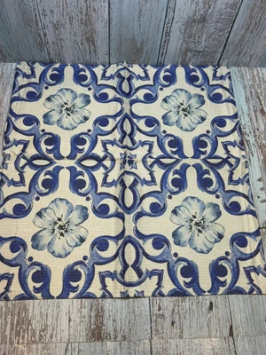 2 двусторонние богемные наволочки мандара селадон наволочки 20x20 синие/белые - Изображение 1 из 4