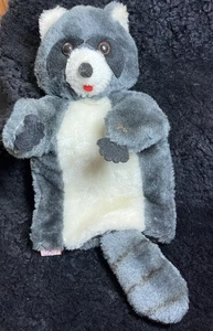 Vintage R. Dakin Raccoon Hand Puppet Plush Stuffed Animal 1976 Coon Theater - Picture 1 of 5