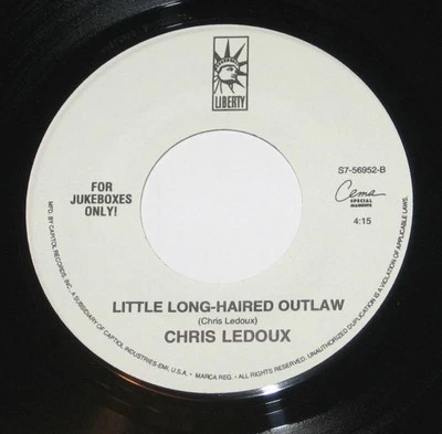 Chris LeDoux, Look At You Girl / Little Long-Haired Outlaw, (7", Single), NM or  Foto 1 de 2