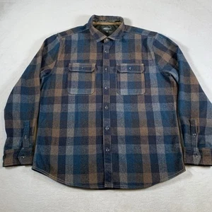Jeremiah American Legacy Shirt Large Flannel Wool Acrylic Blend Plaid Shacket - Picture 1 of 9