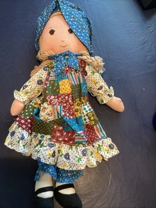 Vintage Knickerbocker Original Holly Hobbie 15" Cloth Doll - Picture 1 of 5