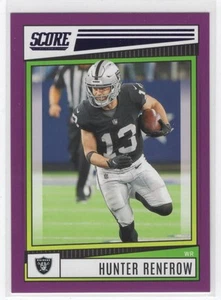 #123 2022 Score Purple Hunter Renfrow Las Vegas Raiders - Picture 1 of 2