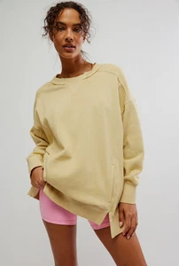 Free People Movement Women's Yellow Intercept Pullover Tunic Sweater Size XS - Picture 1 of 1