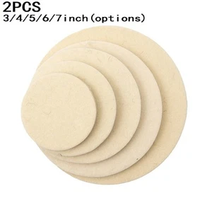 2x Wool Felt Polishing Pad Wheel For Glass Stainless Steel Tableware 3/4/5/6inch - Picture 1 of 48