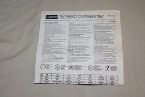 Original Monogram '87 Thunderbird Turbo Coupe Model Kit Instructions ONLY 2735 - Picture 1 of 3