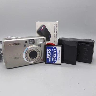 Pentax Digital Camera Optio 430RS 4.0MP Silver Tested - Image 1 of 4